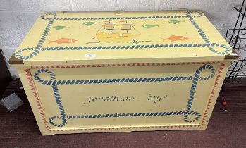Painted toy box