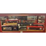 Collection of 00 gauge locomotives and carriages in original boxes