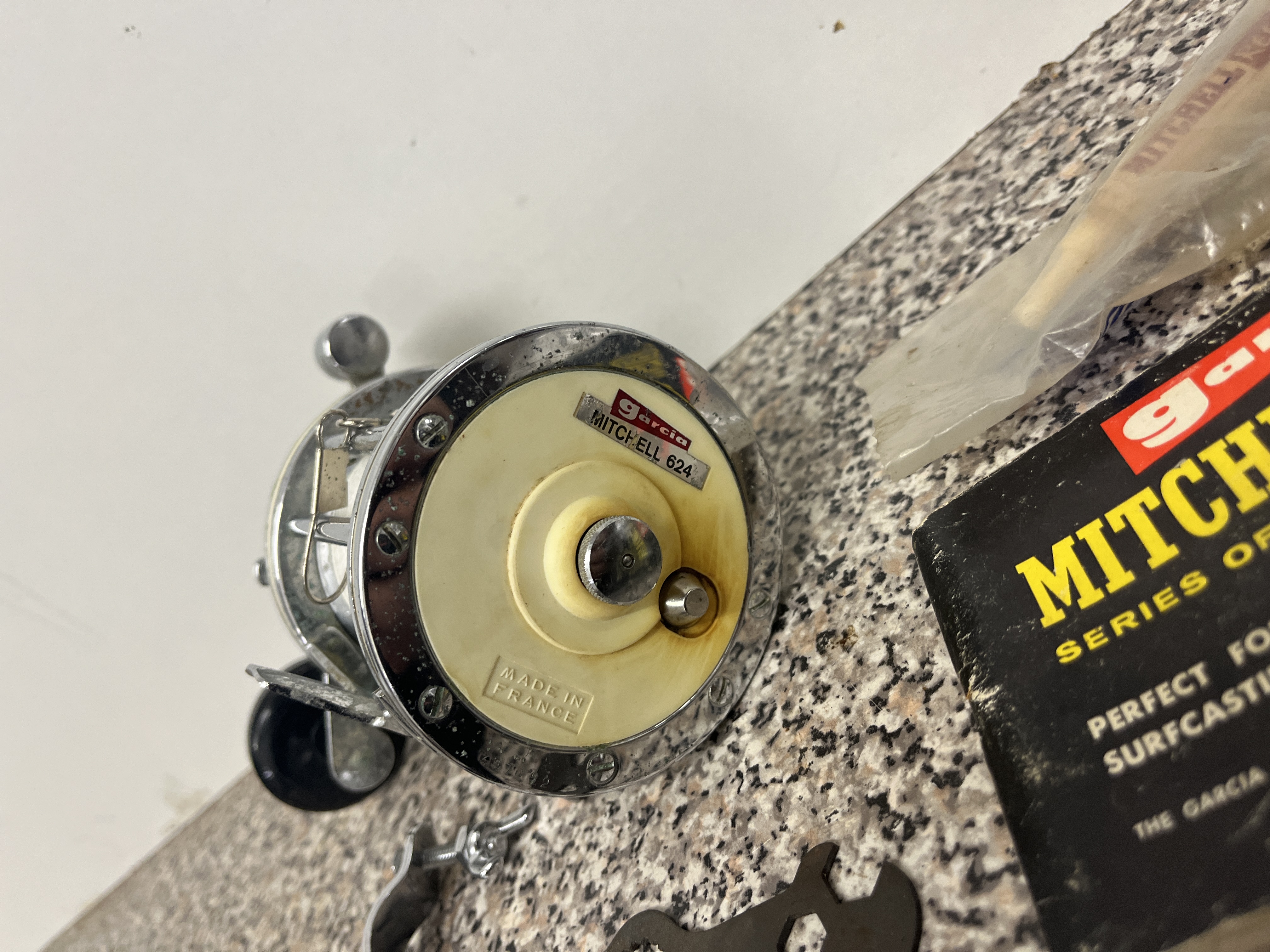Garcia Mitchell 624 multiplier early 1970s fishing reel etc - Image 2 of 5