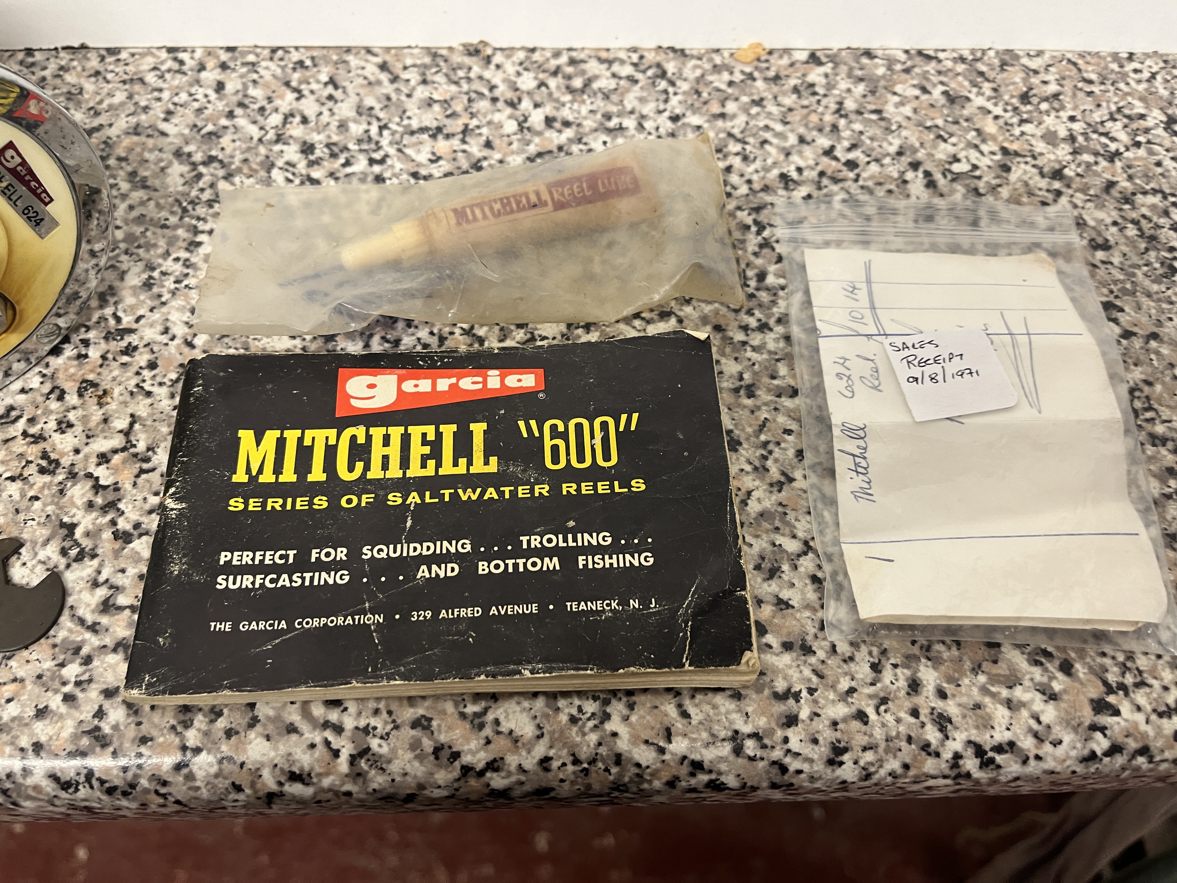 Garcia Mitchell 624 multiplier early 1970s fishing reel etc - Image 4 of 5