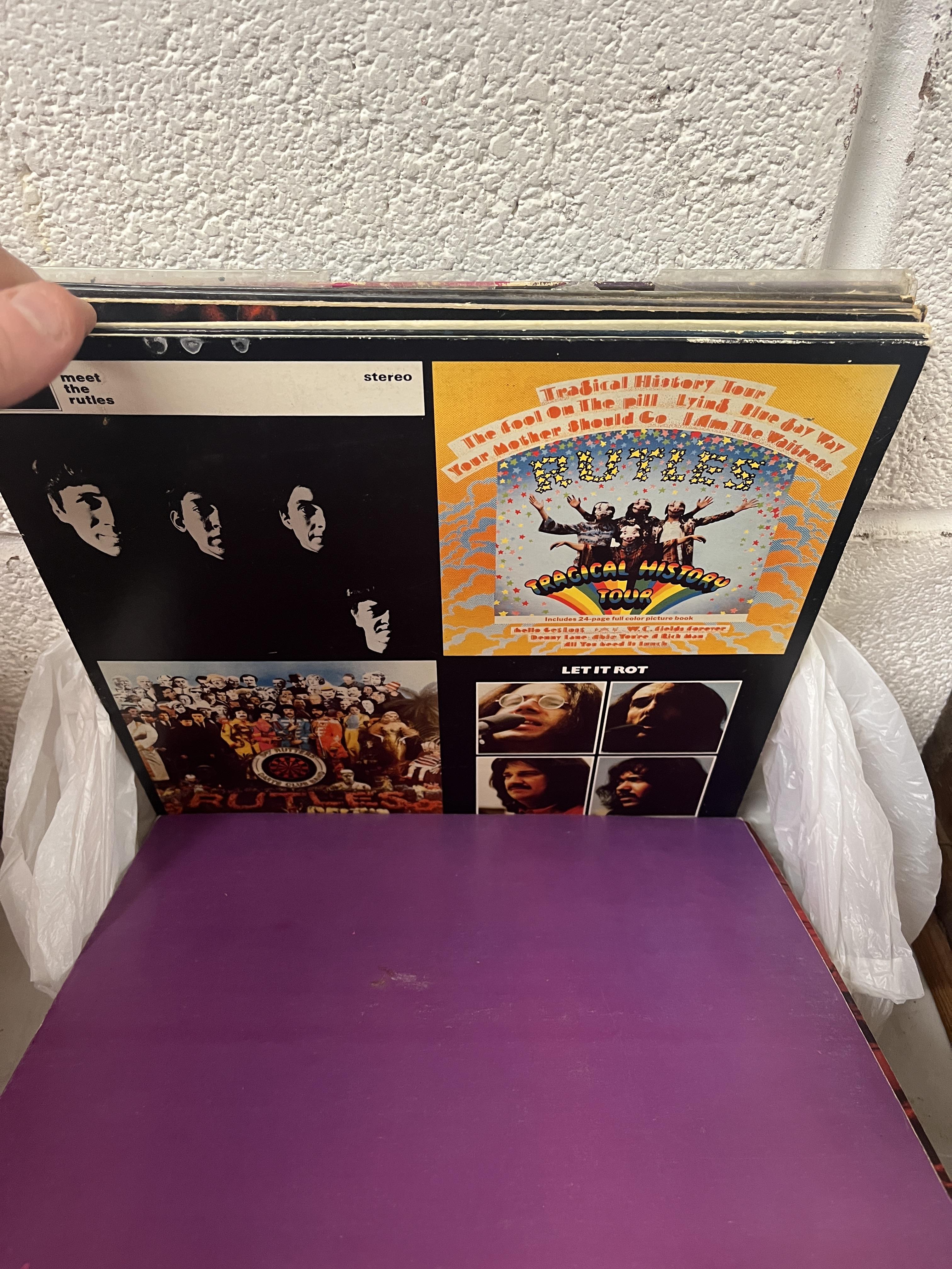 Record player together with a collection of records to include the Beatles and Led Zeppelin etc - Image 17 of 23