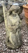 Small stone angel figure