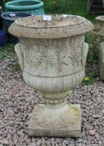 Stone pedestal planter