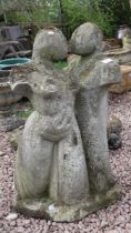 Contemporary stone statue - Approx height: 83cm