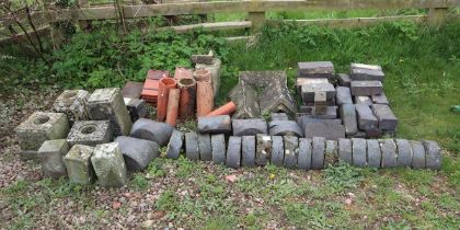 Various stonework to include blue bricks