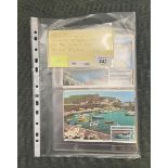 Postcards - Great Britain. Guernsey range of postcards with relevant stamps to £1 franked picture