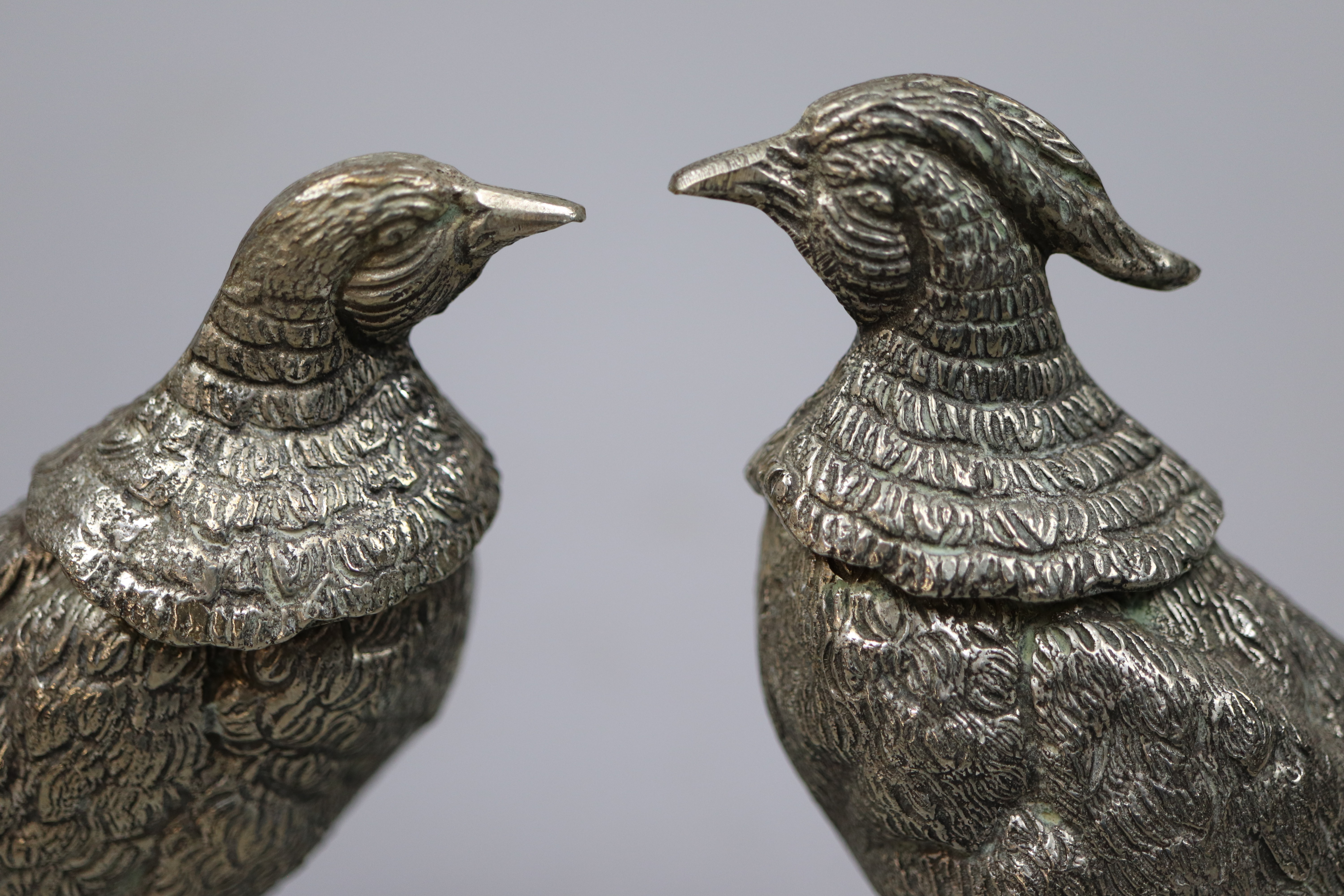 Pair of silver plated pheasents - Image 3 of 3