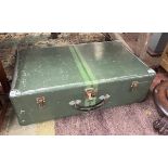 vintage metal trunk