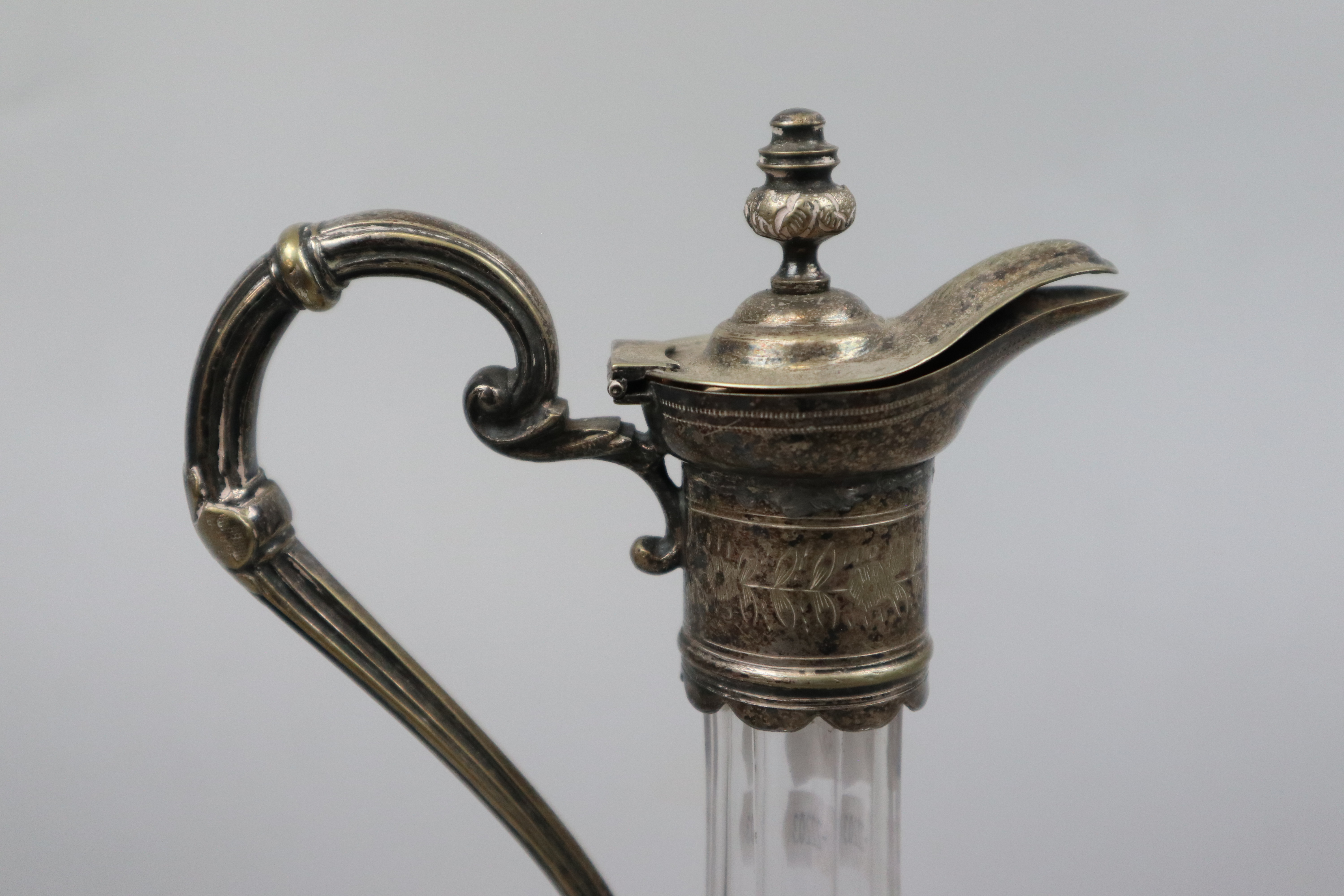 Silver plated Victorian claret jug - Image 4 of 4