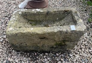 Antique stone trough - Approx size: W: 58cm D: 33cm H: 36cm