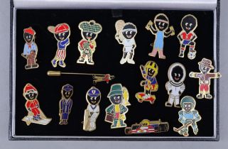Selection of enamel Golly pin badges Disclaimer: These items are listed on the basis they are
