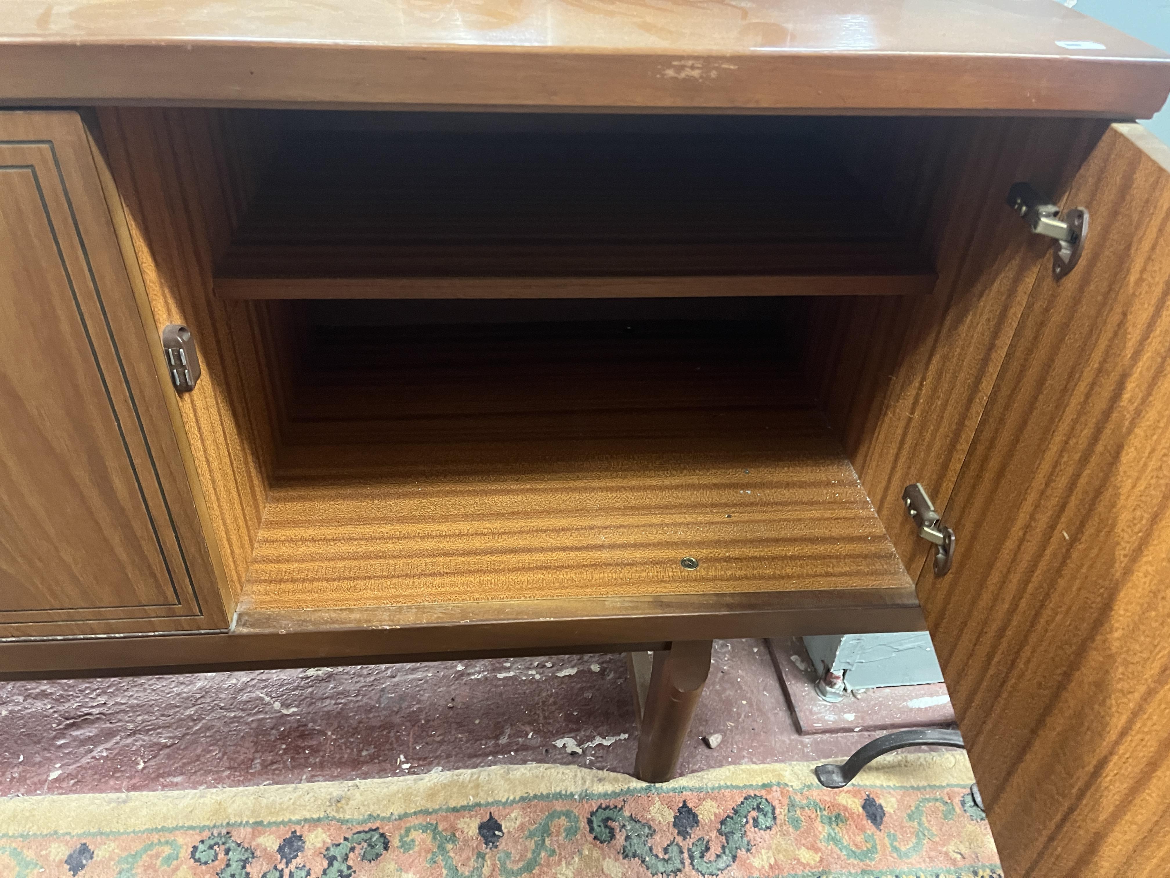 Teak mid-century sideboard by Beautillity - Approx size: W: 162cm D: 46cm H: 73cm - Image 3 of 5