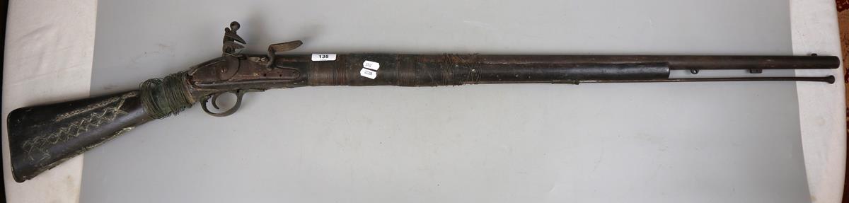 Antique flintlock rifle A/F