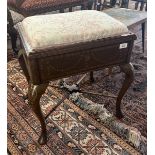 Georgian inlaid piano stool