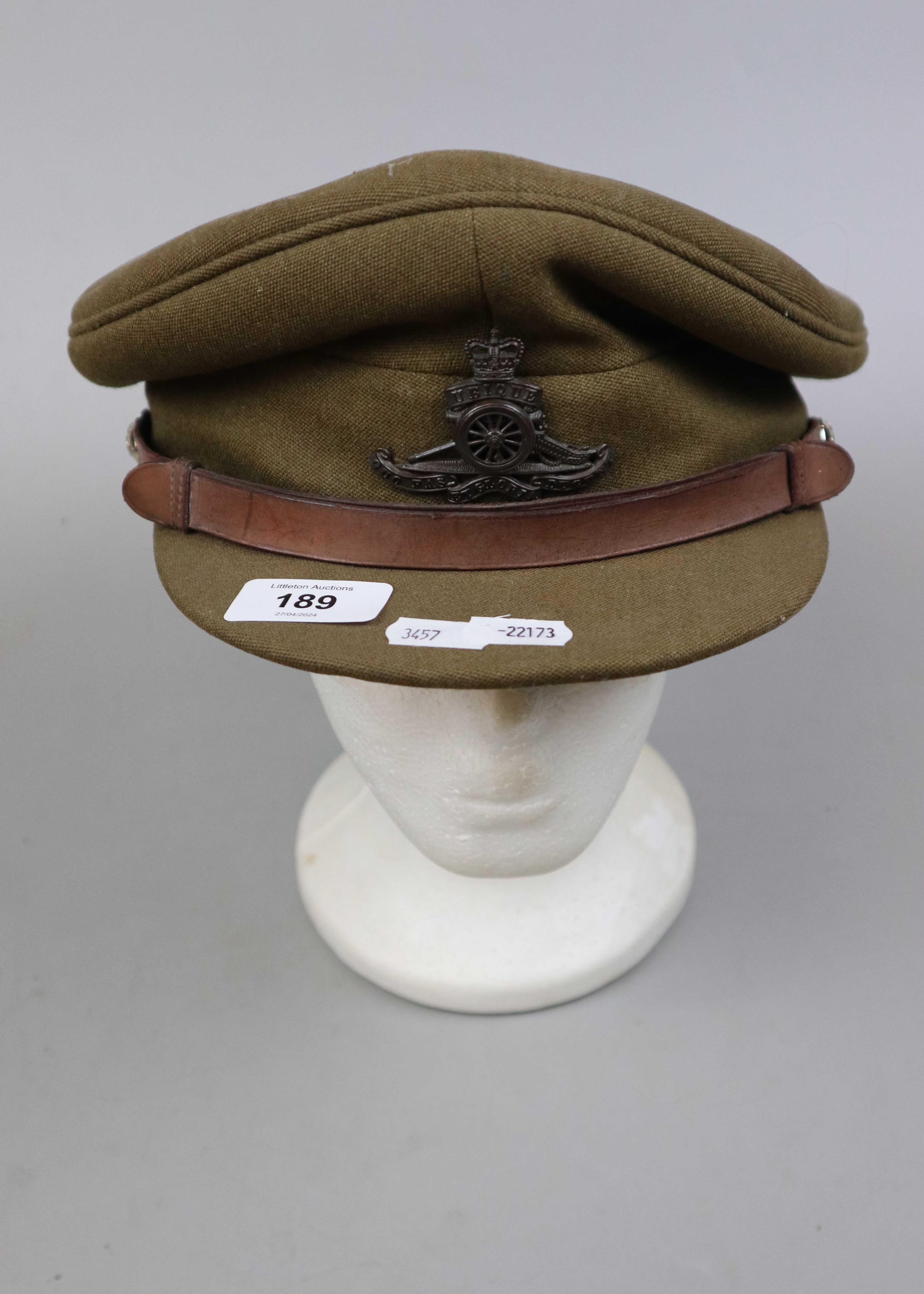 WWI officers army cap - Royal Artillery - Image 3 of 6