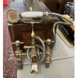 Vintage bath tap and hand shower set