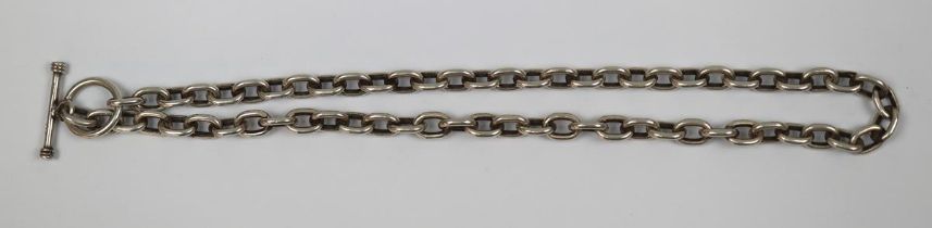 Hallmarked silver Albert chain
