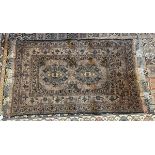 Vintage Persian nomad wool hand woven rug - Approx size: 137cm x 76cm