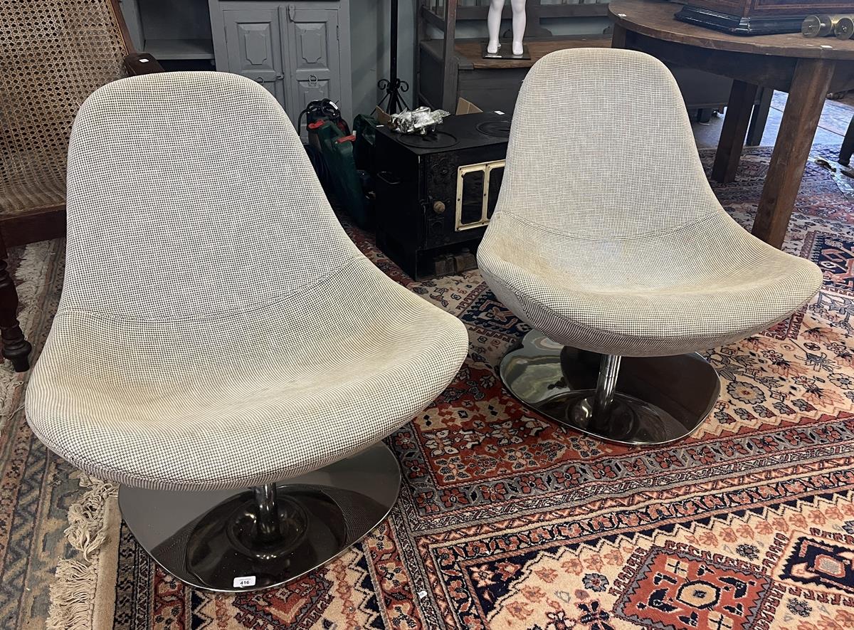 Pair of retro swivel chairs