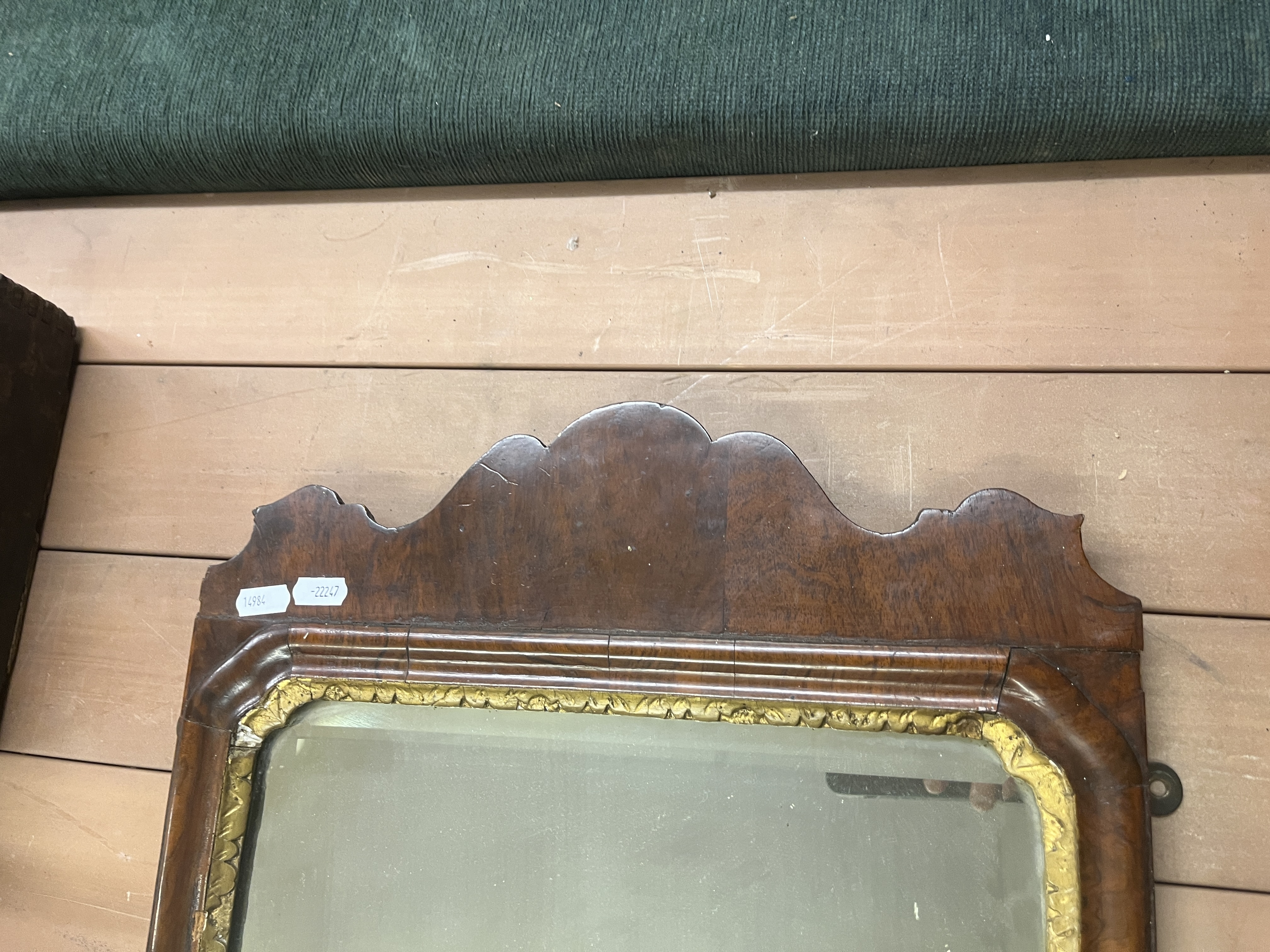 Victorian beveled glass mirror - Image 2 of 2