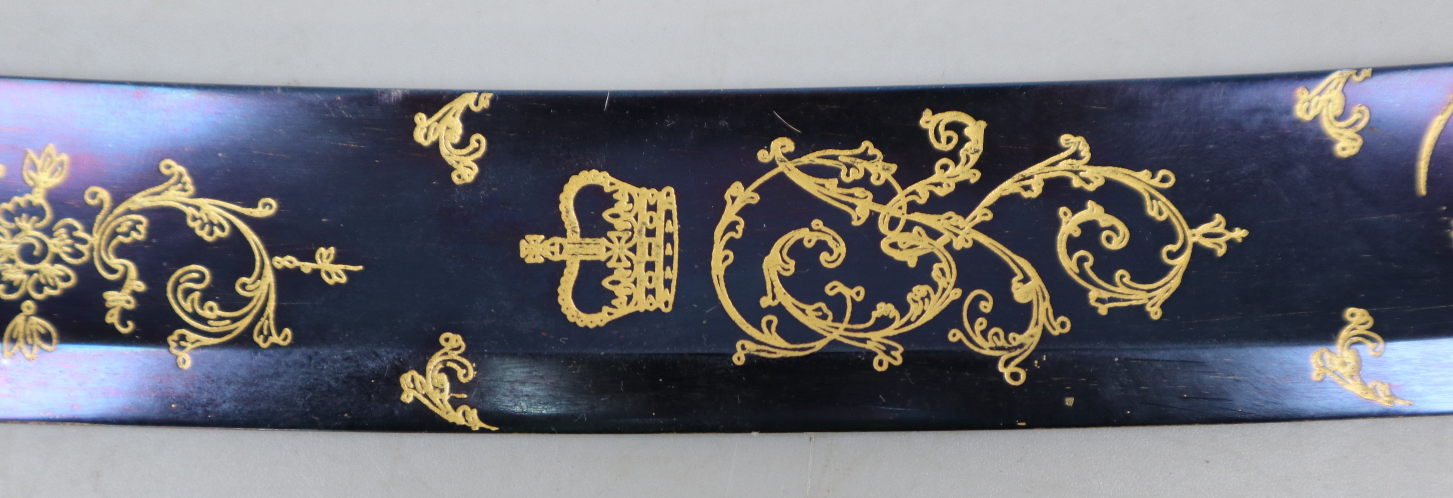 Craig & Co curved and decorated sword blade - Image 5 of 7