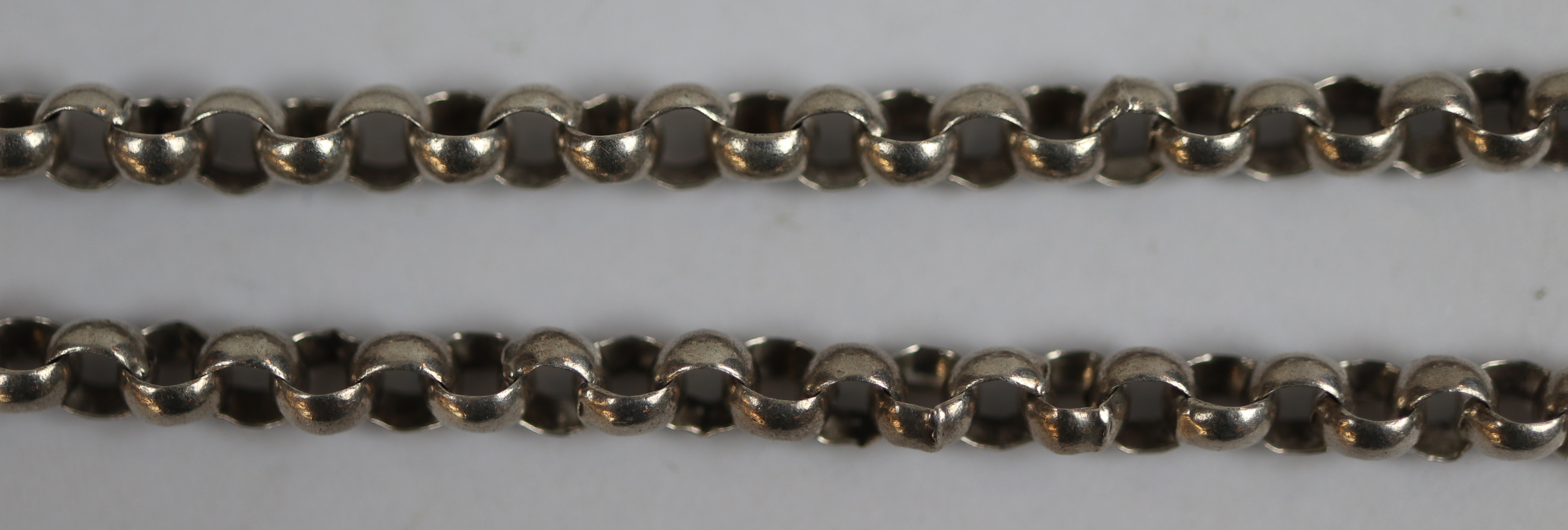 Heavy silver belcher chain - Image 2 of 2