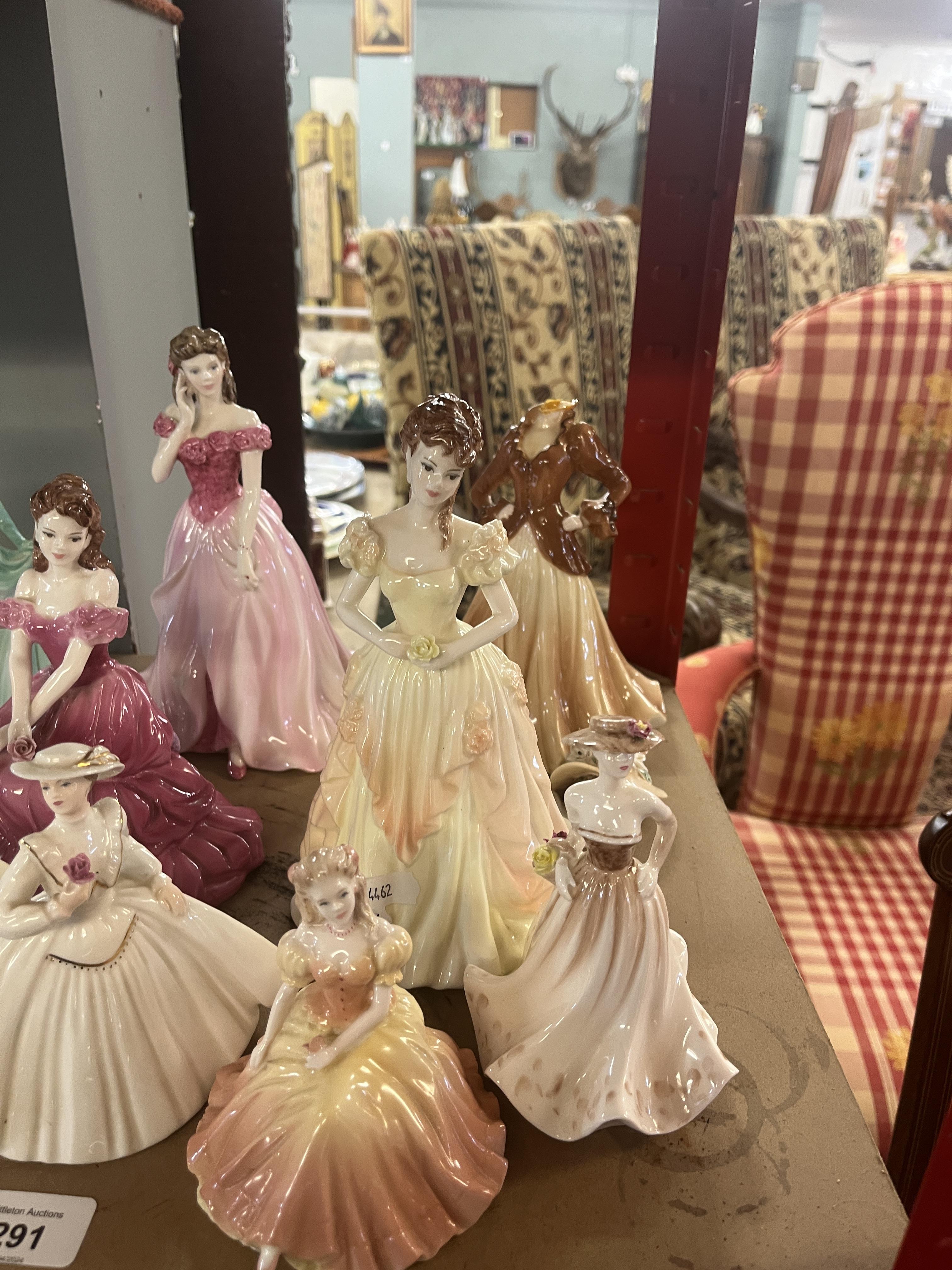 Large collection of Coalport figurines (1 A/F) - Image 3 of 7
