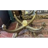 Ornate brass table base