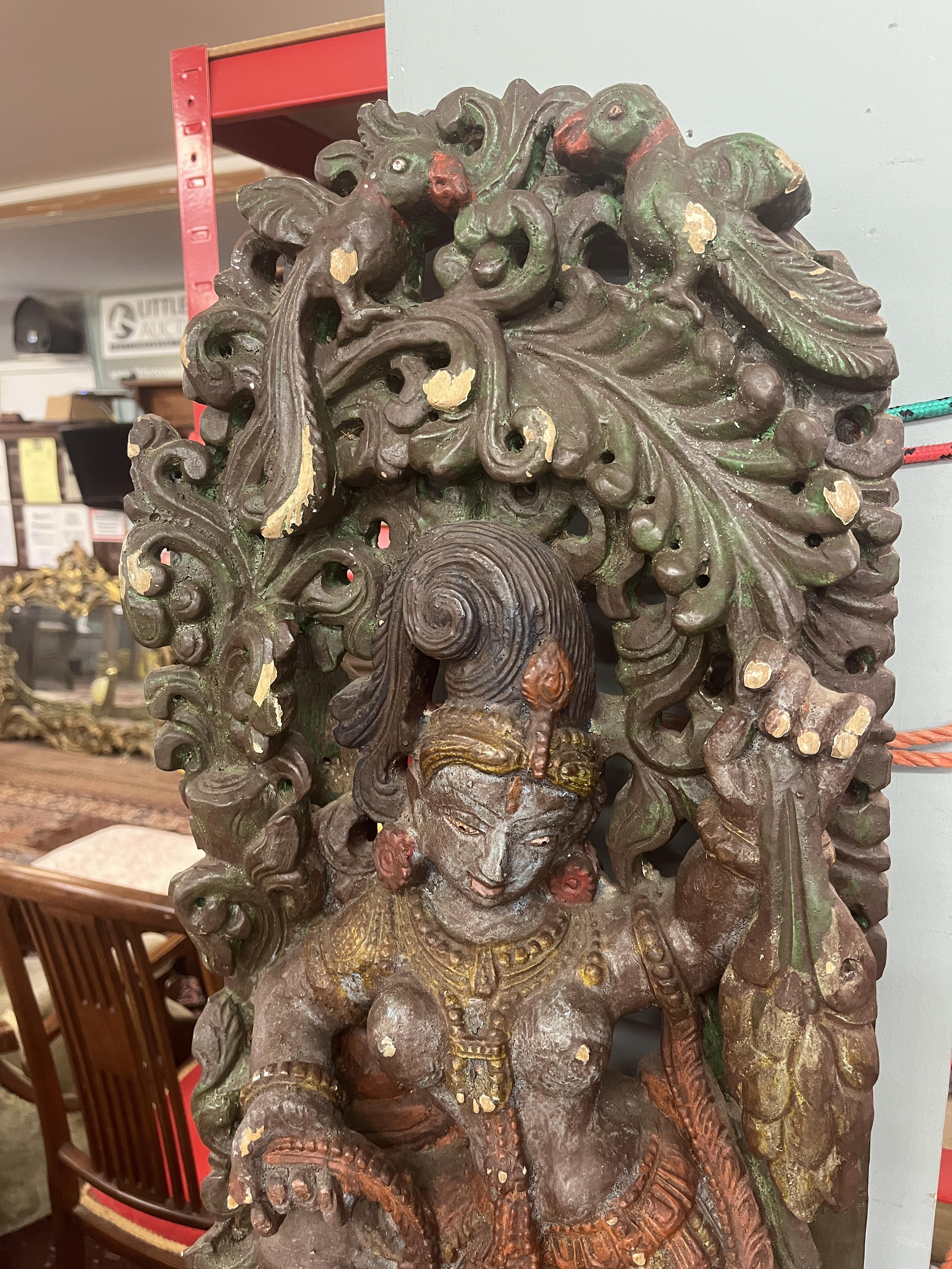 Hindu wall hanging - Approx height: 90cm - Image 2 of 3