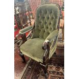 Victorian button back chair