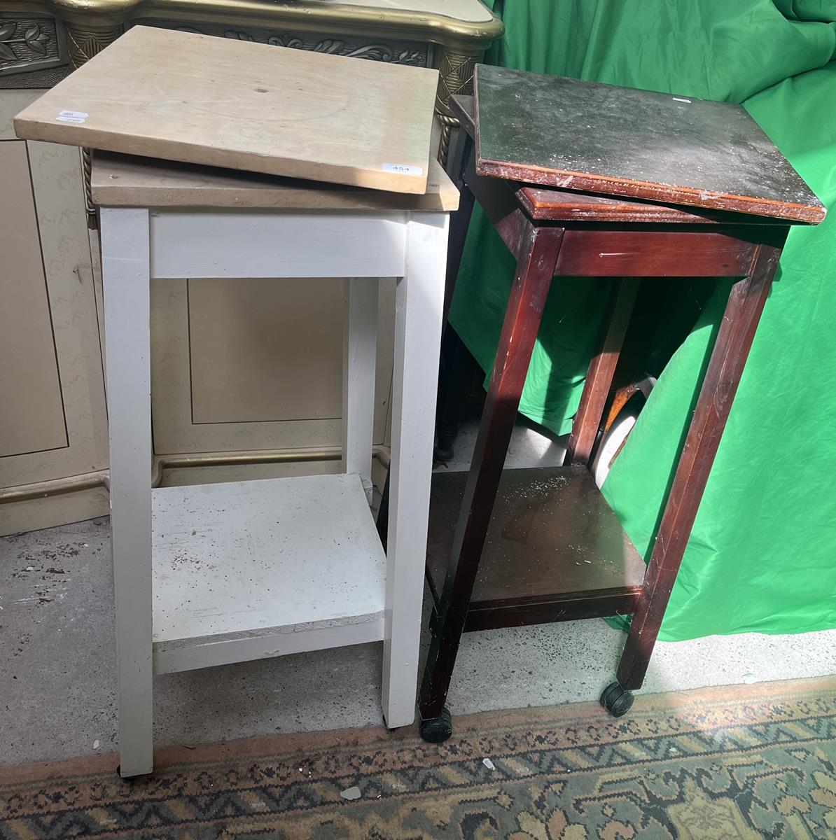 2 Spinning top potters tables