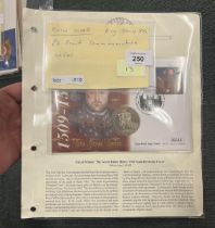 Stamps - Coin cover King Henry VIII £2 proof coin with special cover