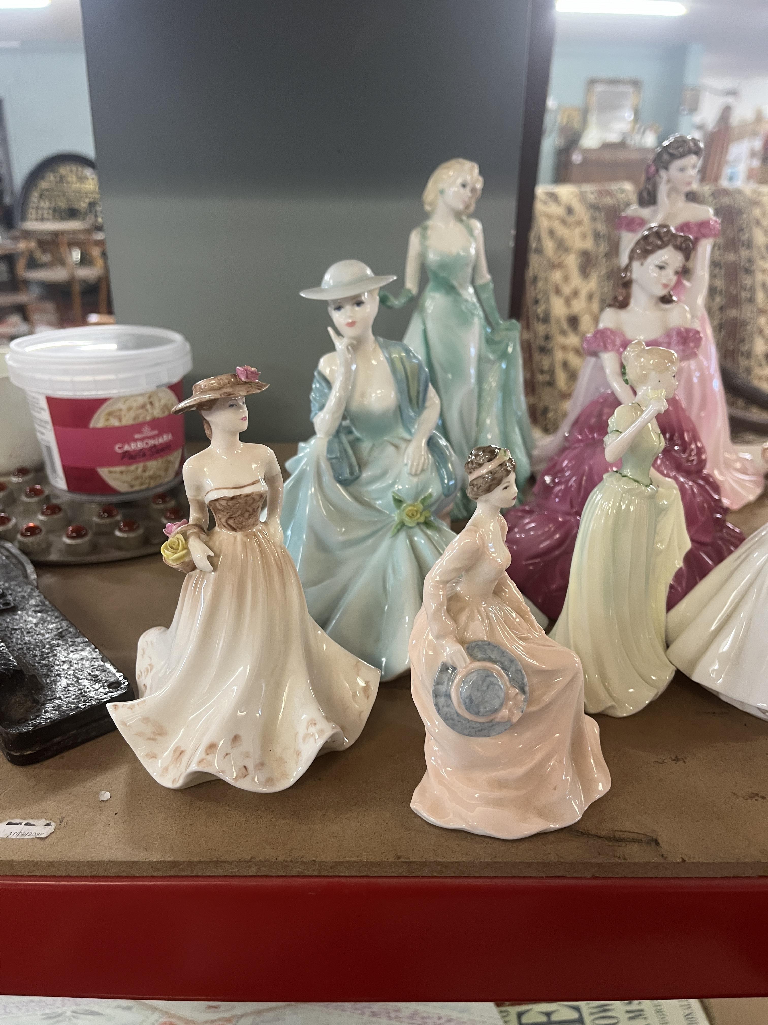 Large collection of Coalport figurines (1 A/F) - Image 2 of 7