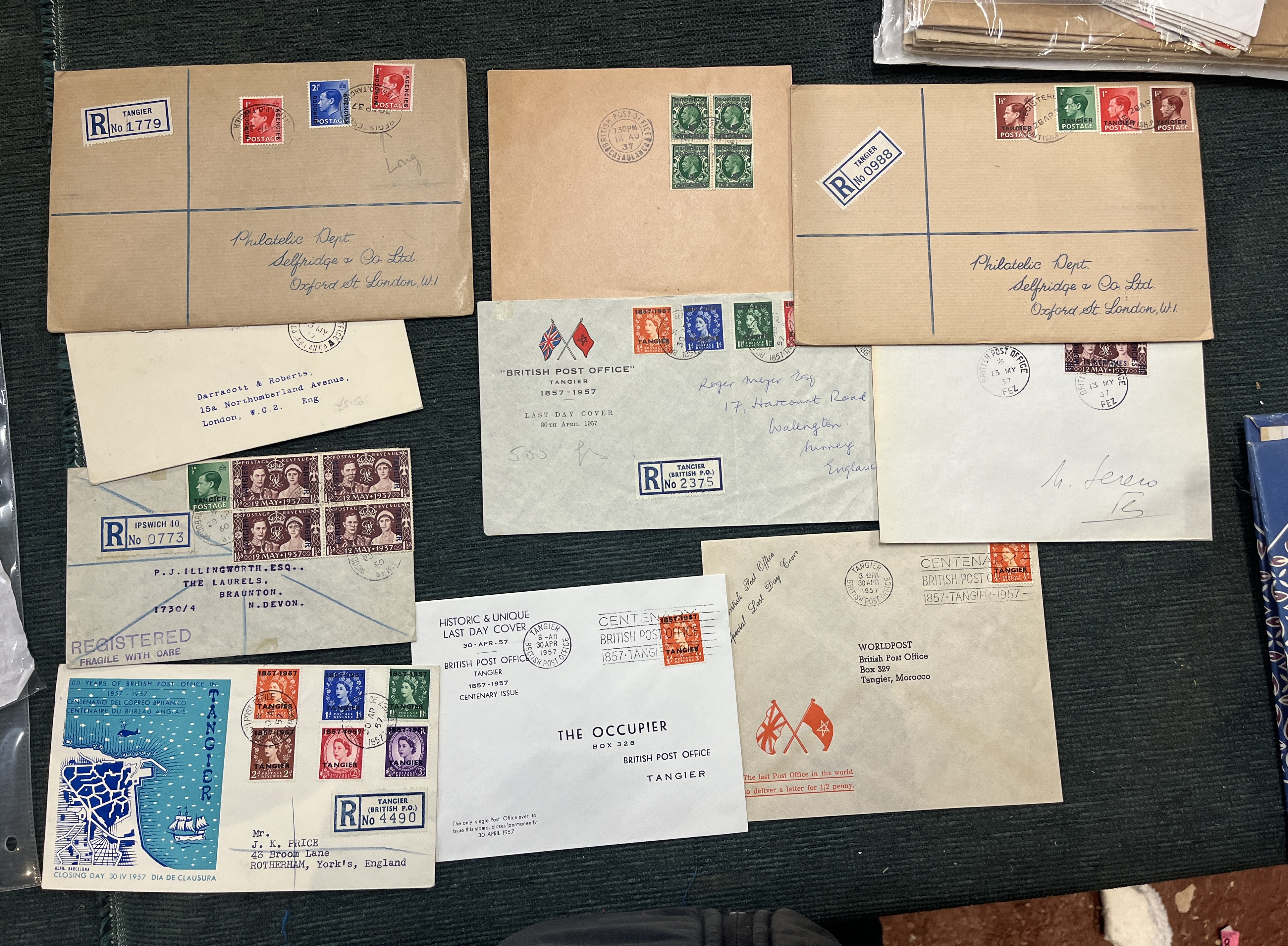 Stamps - Morocco Agencies range of covers KG5-QE2 (10) - Image 2 of 2