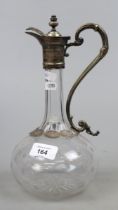Silver plated Victorian claret jug