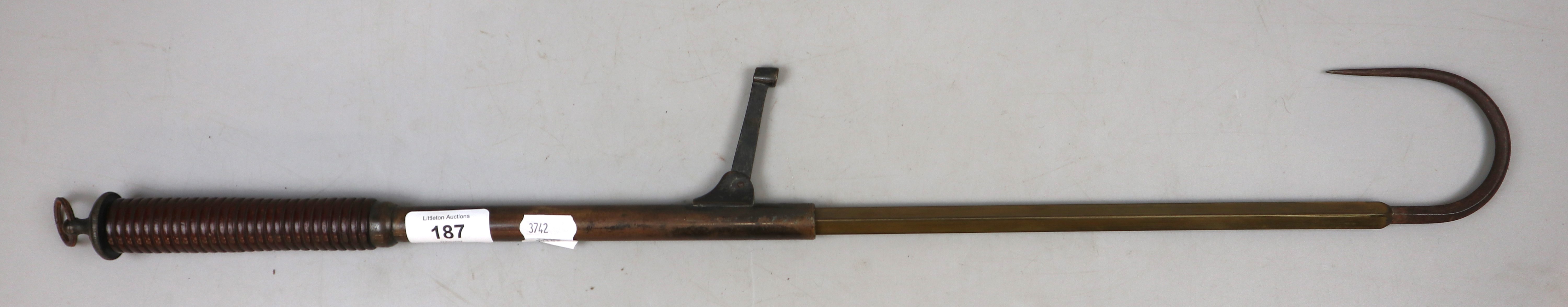 Antique telescopic fishing gaff - Image 2 of 6