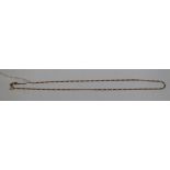 9ct gold chain - Approx weight 3.5g