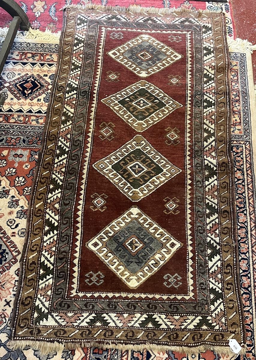 Turkish Anatolian rug - Approx size: 176cm x 90cm