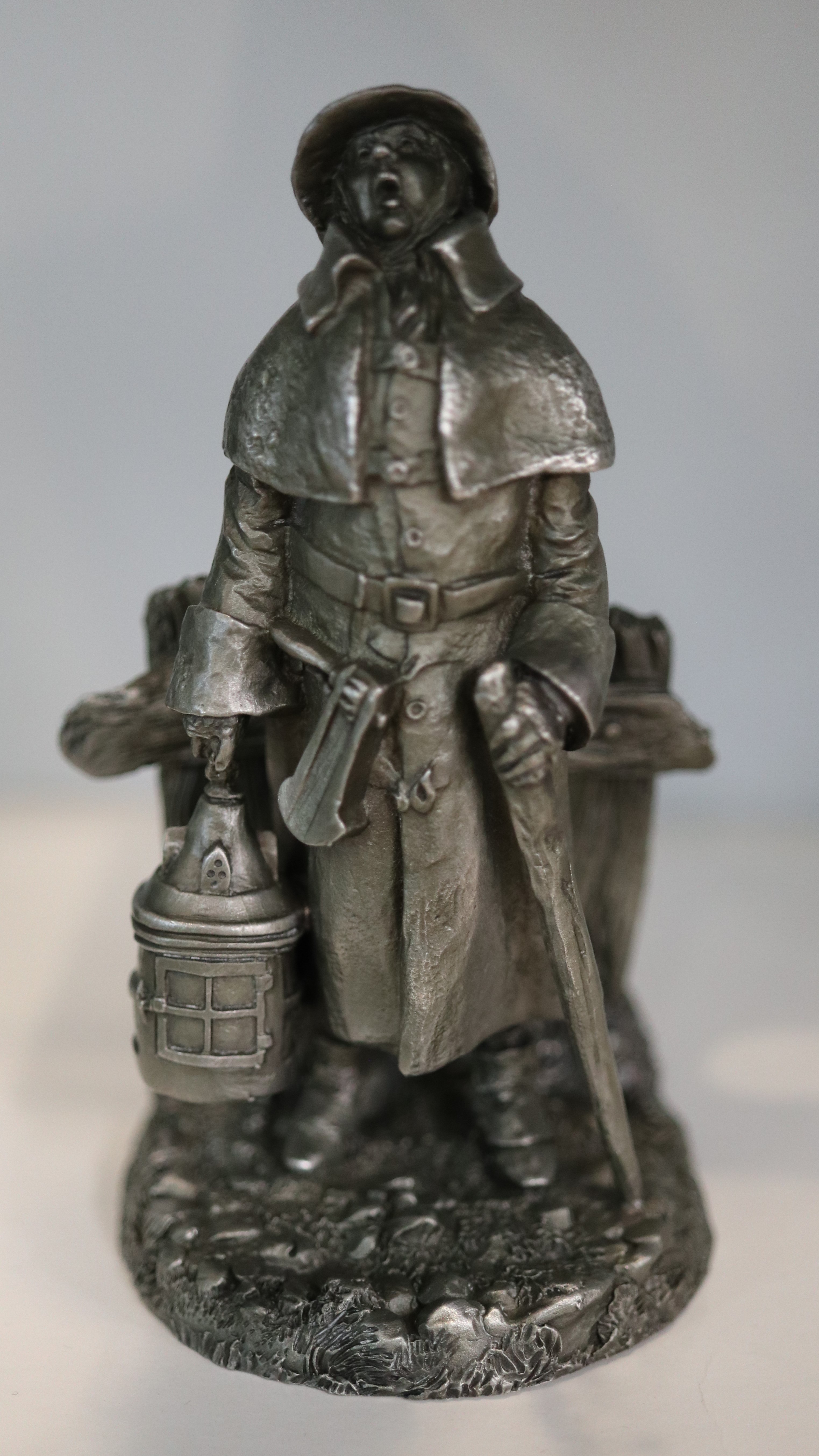 Complete collection of pewter figurines the Cries of London in original boxes - Image 2 of 13