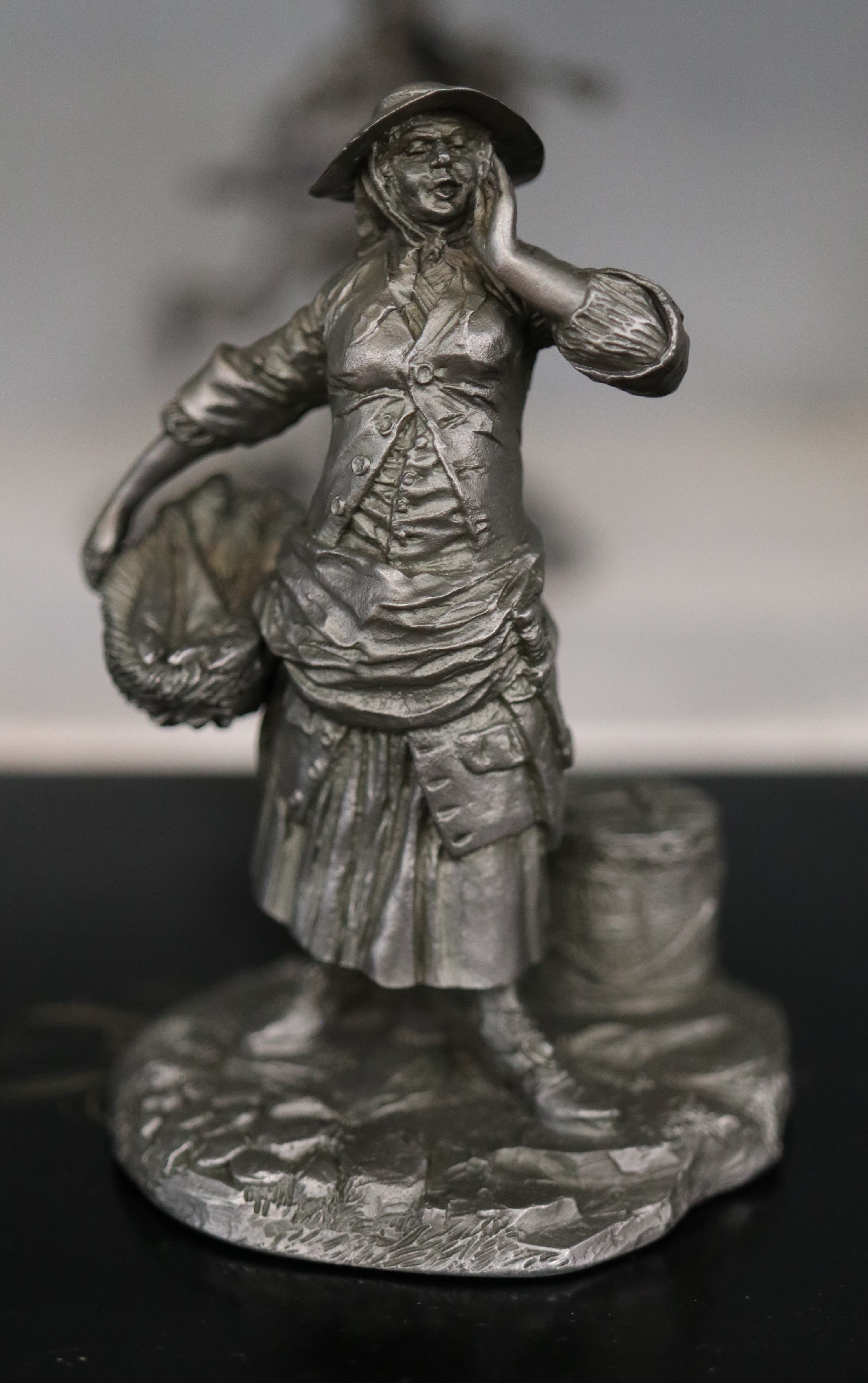 Complete collection of pewter figurines the Cries of London in original boxes - Image 11 of 13