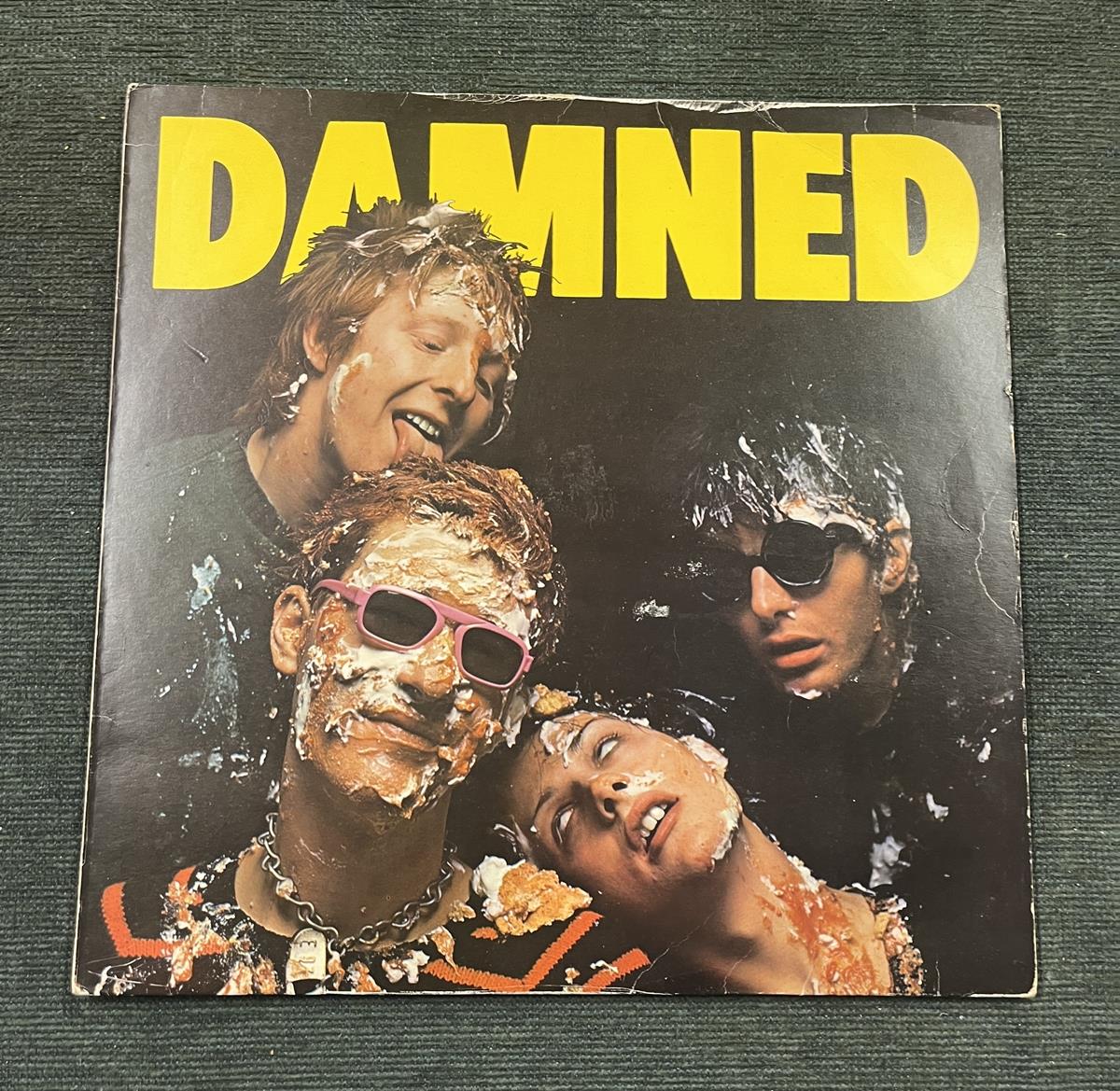 Damned self title album on Erratum label. Mispressed sleeve. Eddie and the Hotrods image used