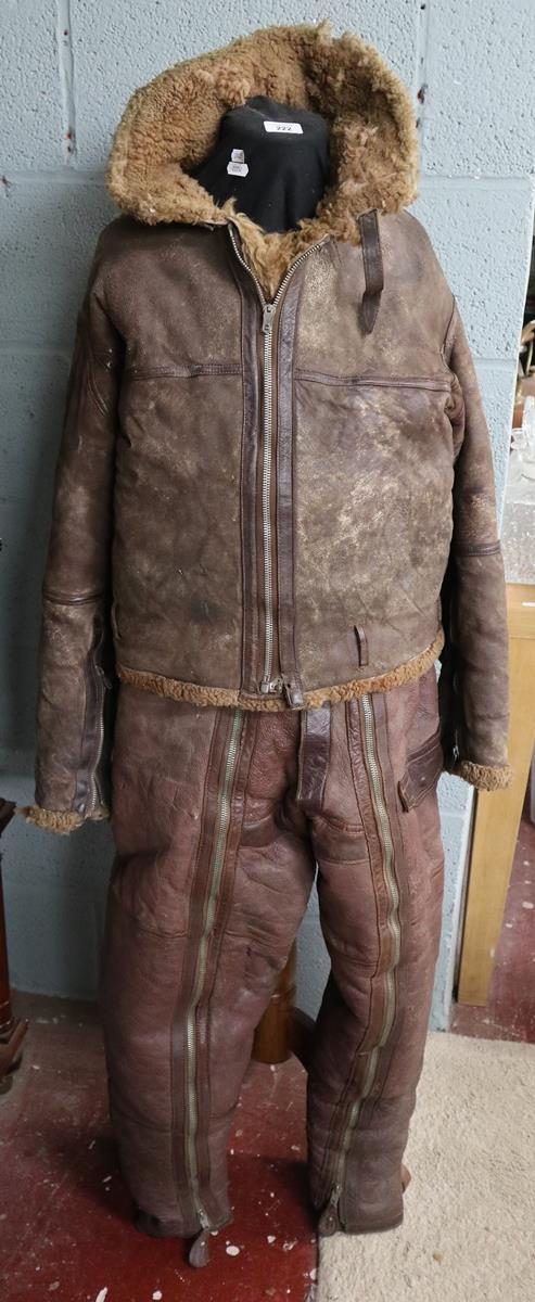 WW2 Aircrew jacket and trousers on stand