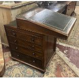 Rosewood sliding top Davenport Circa 1820