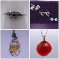 Collection of silver jewellery