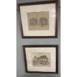 2 Victorian architectural prints