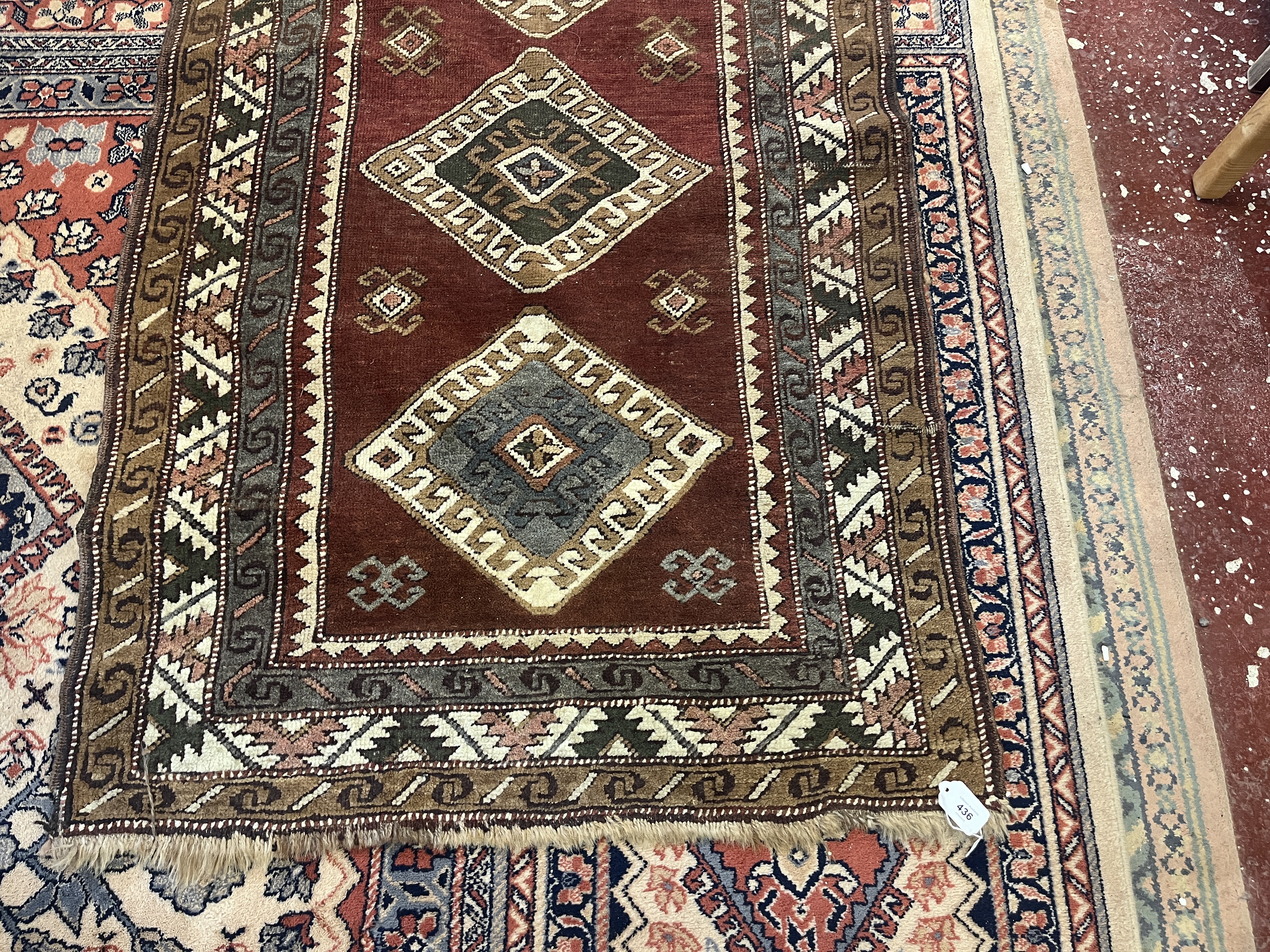 Turkish Anatolian rug - Approx size: 176cm x 90cm - Image 2 of 3