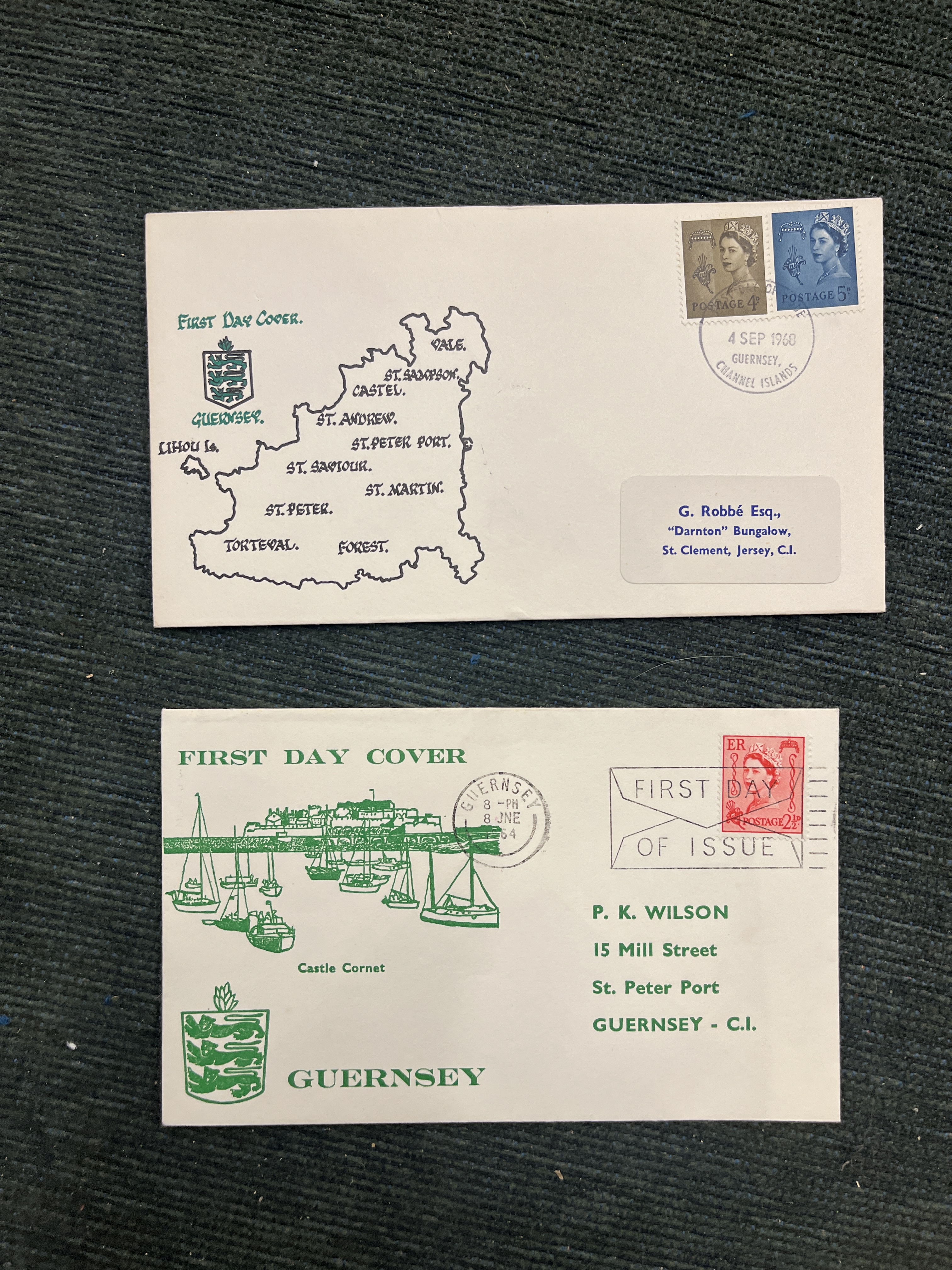 Stamps - Great Britain. Channel islands range of village cancels on postcards or covers (50) - Image 7 of 10