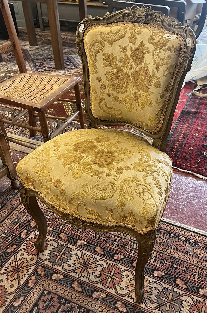 Antique French gilt framed chair