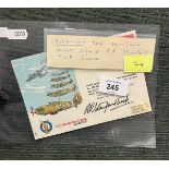 Postcard - Aviation. 1975 RAF Hurricane signed RR Stanford Tuck. Scarce