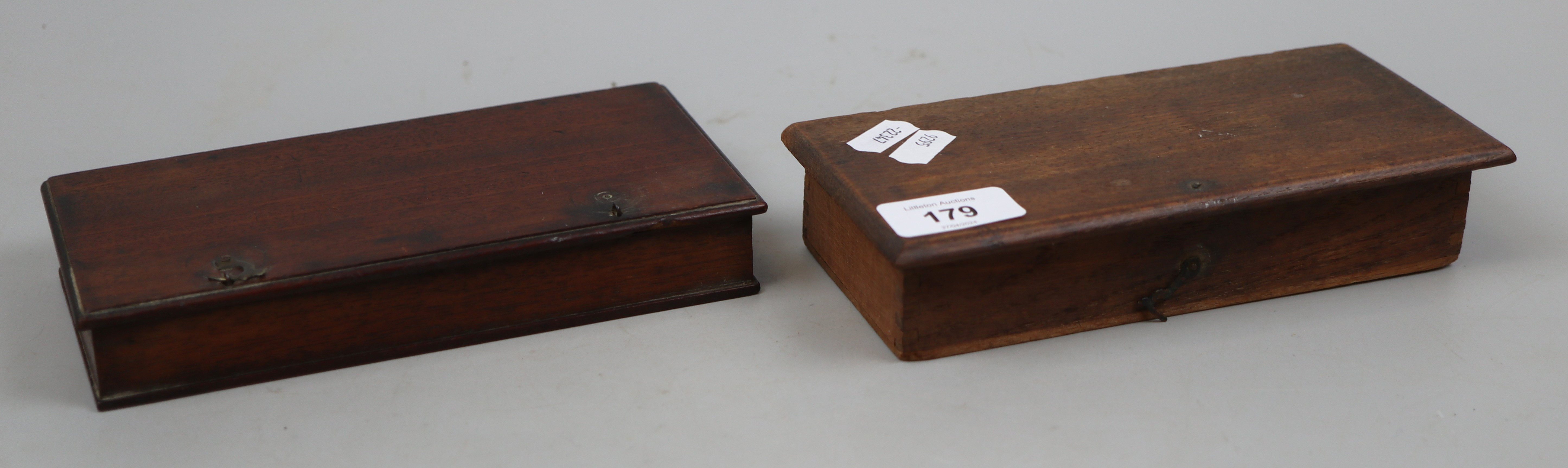 2 antique wooden cased apothecary scales - Image 4 of 4